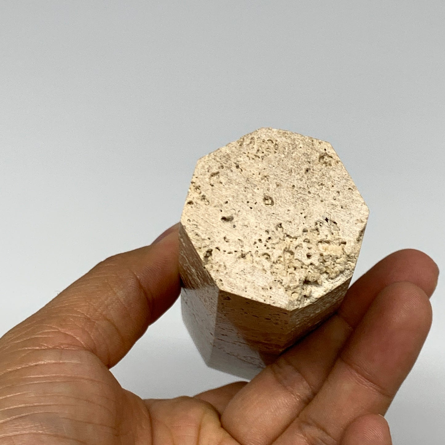 333.4g, 5.2"x1.5" Natural Chocolate Calcite Tower Point Obelisk Crystal, B23312