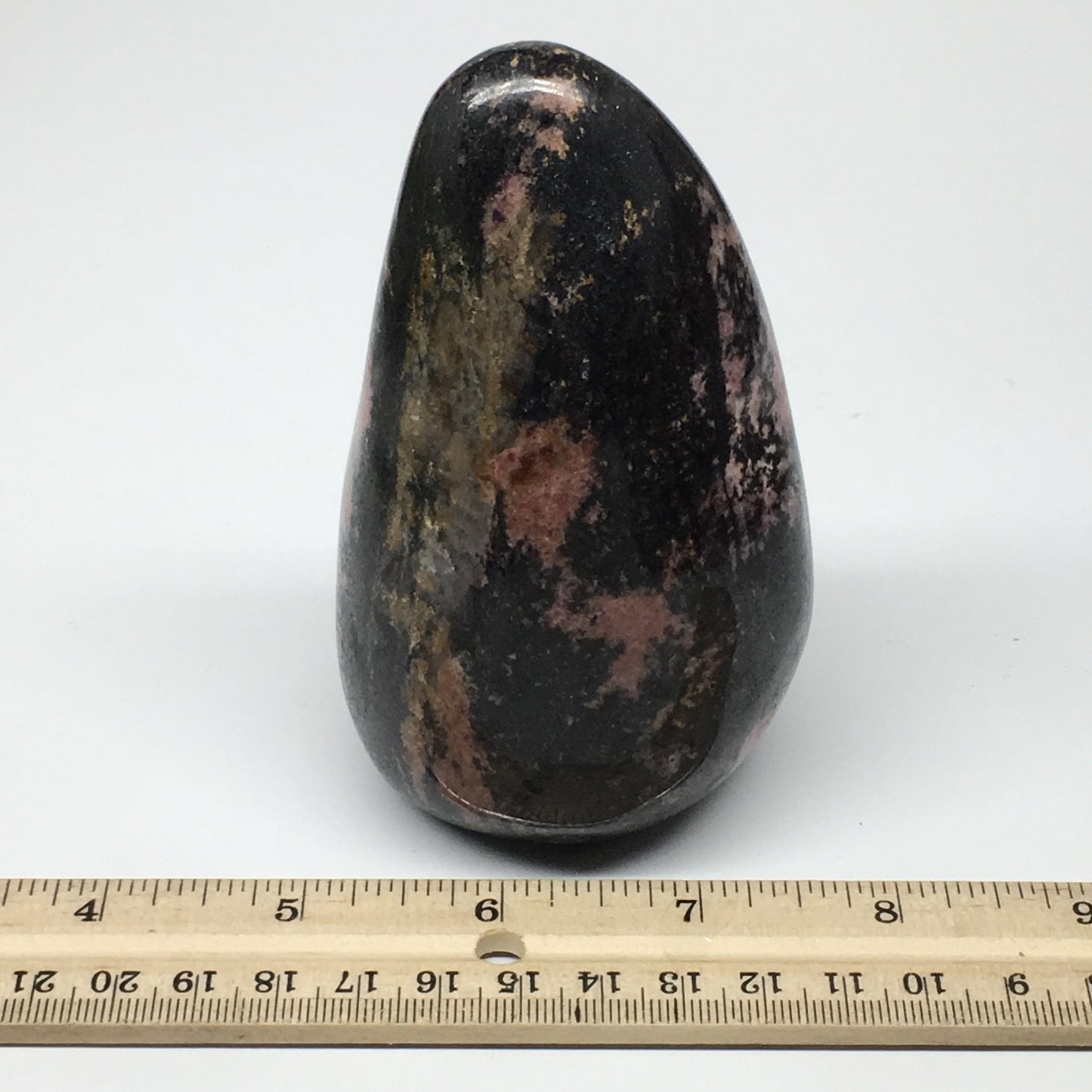 668g, 4.3"x2.5"x2.3" Natural Rhodonite Freeform Polished Gemstones, B1037