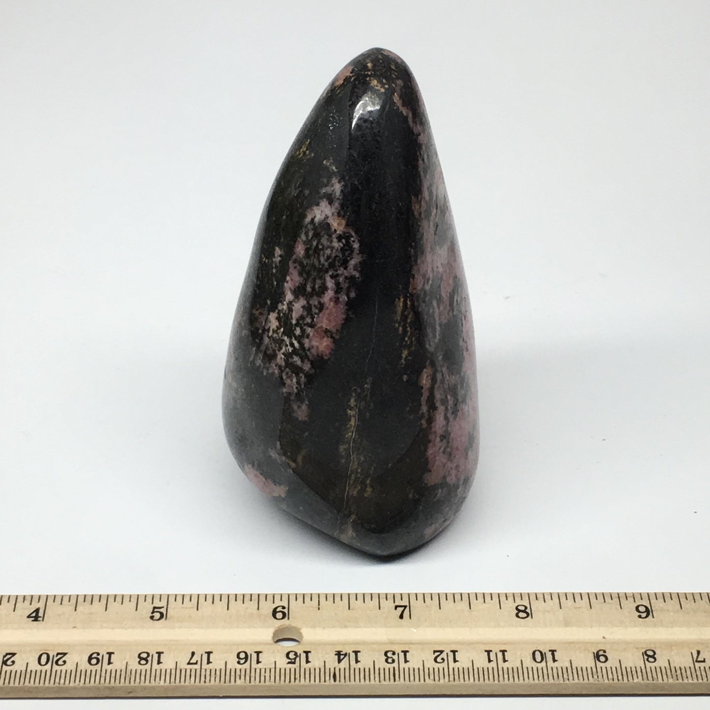 668g, 4.3"x2.5"x2.3" Natural Rhodonite Freeform Polished Gemstones, B1037