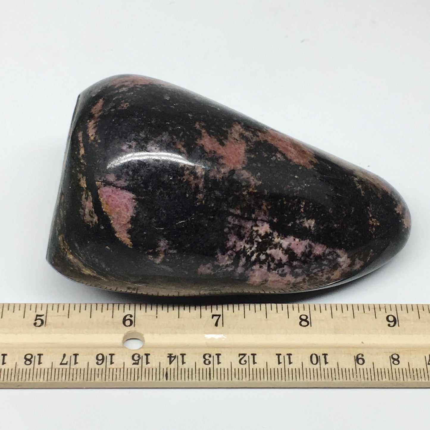 668g, 4.3"x2.5"x2.3" Natural Rhodonite Freeform Polished Gemstones, B1037
