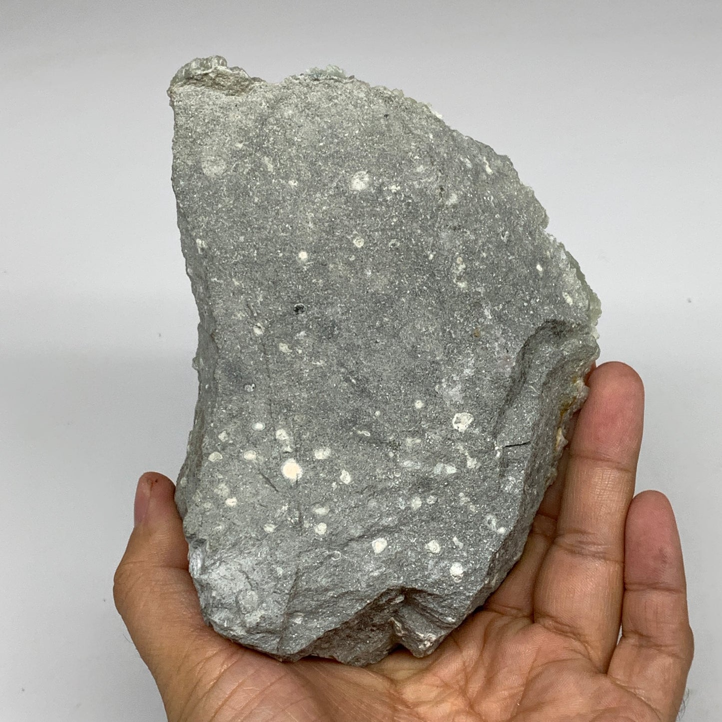 806g,5.5"x4"x2.6",Natural Green Prehnite Custer Mineral Specimen @Morocco, B1126