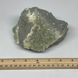 806g,5.5"x4"x2.6",Natural Green Prehnite Custer Mineral Specimen @Morocco, B1126