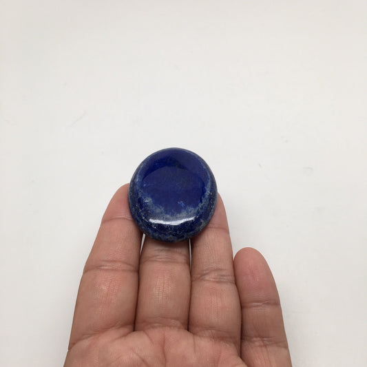 22.6Grams Natural Oval Shape Lapis Lazuli Cabochon Flat Bottom @Afghanistan,C328