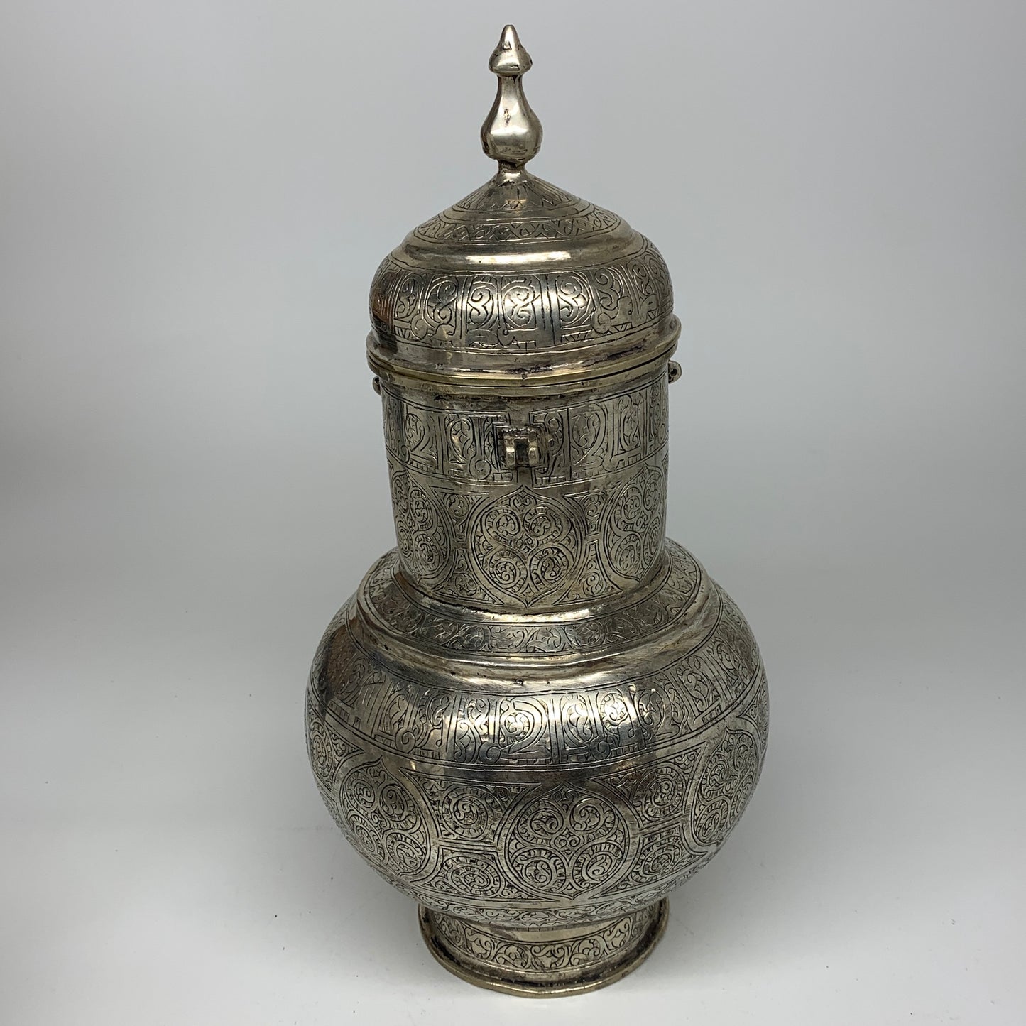 1192g,13.5"x7" Handmade Antique Pitcher Ewer Brass/Copper @Afghanistan, P153