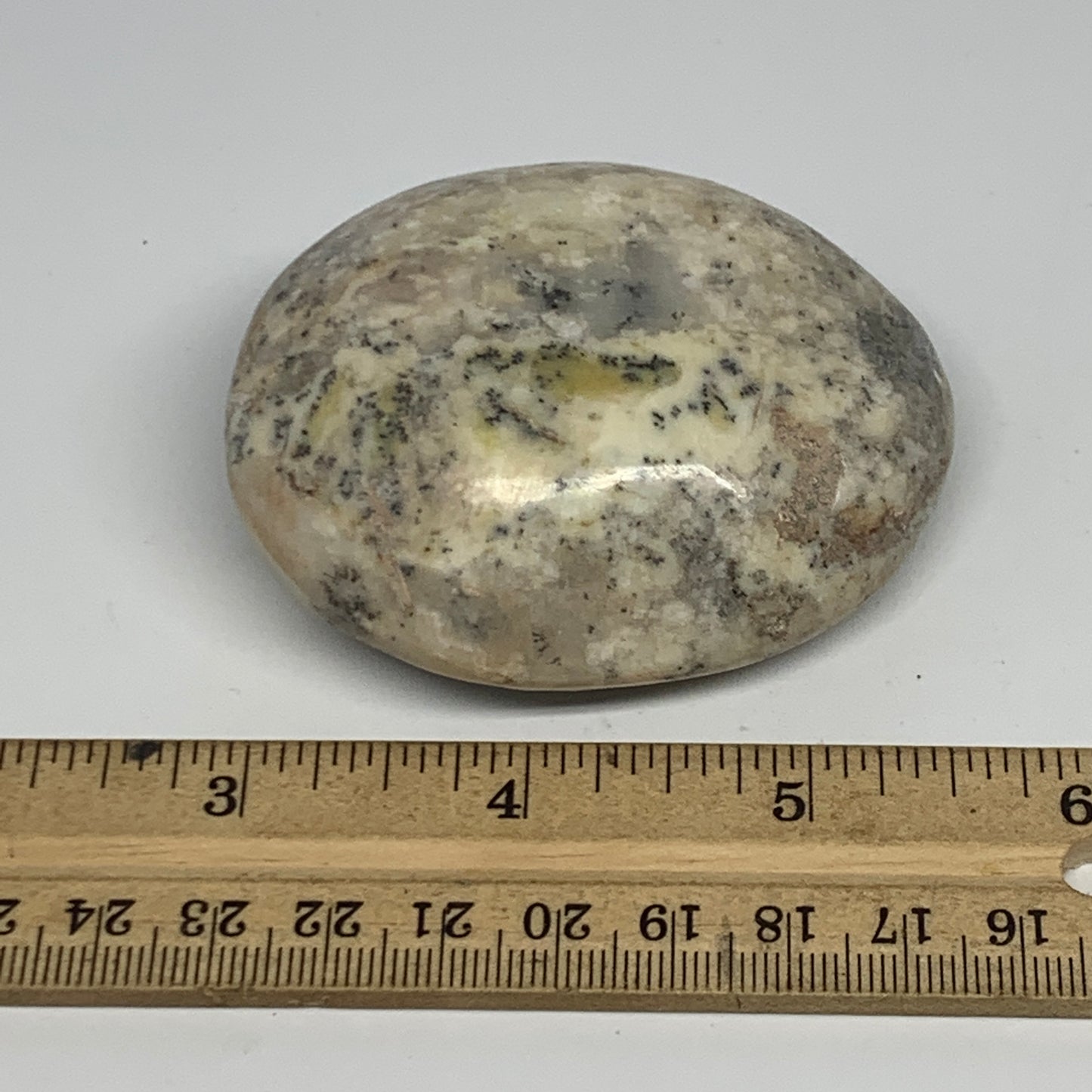 139.4g, 2.7"x2.2"x1.2" Dendrite Fern Agate Palm-Stone Reiki Energy Crystal Reiki