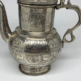 1376g,12.25"x7" Handmade Antique Pitcher Ewer Brass/Copper @Afghanistan, P154