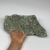 2474g,10.5"x5.9"x2.7",Natural Green Prehnite Custer Mineral Specimen @Morocco, B