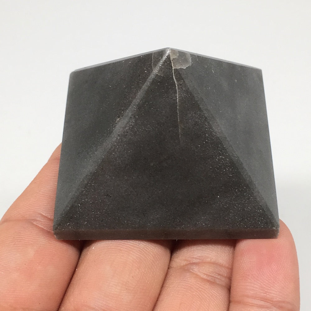 94.5g,1.8"x1.4" Natural Blue Aventurine Pyramid Gemstone Crystal @India,MF3490