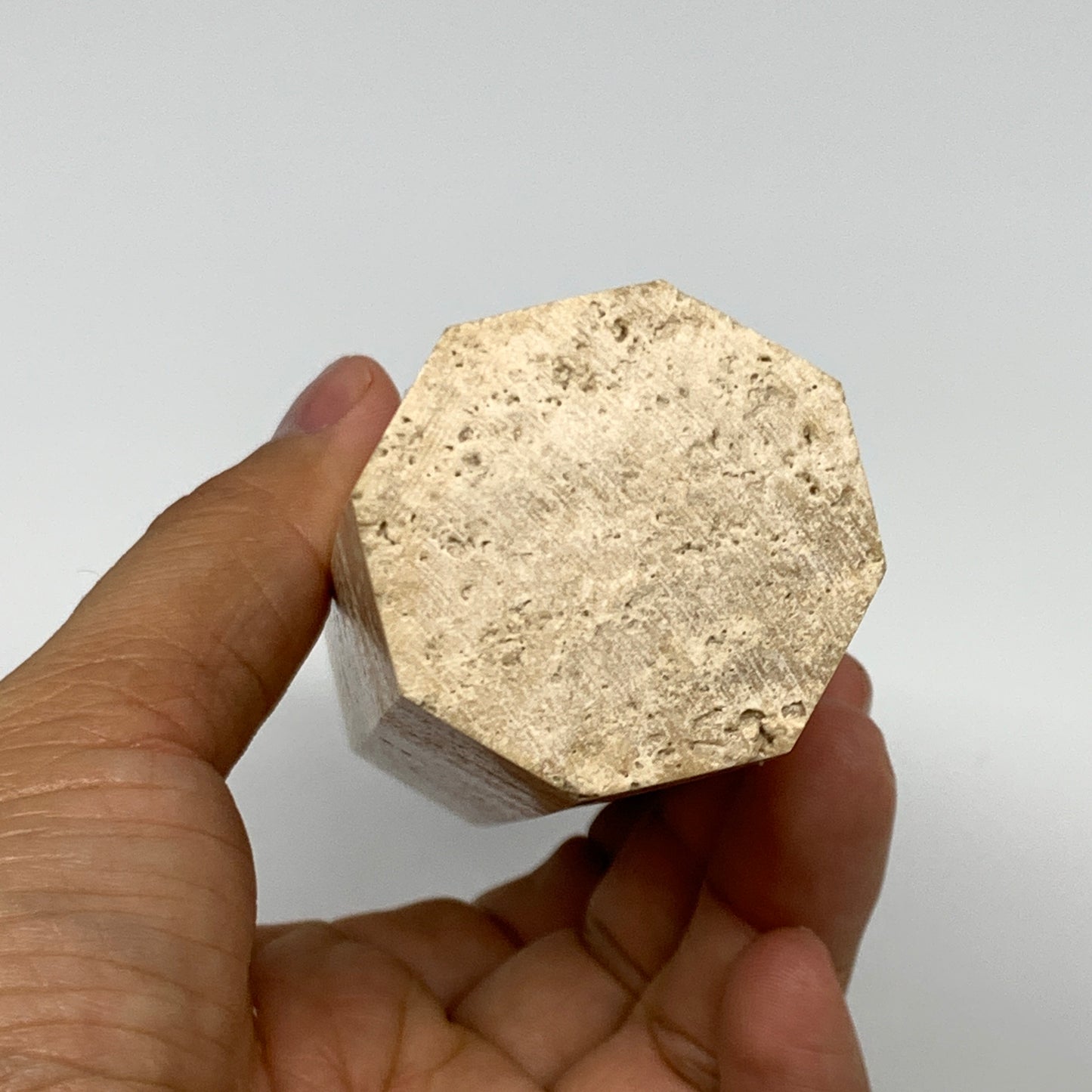 397.8g, 5.6"x1.6" Natural Chocolate Calcite Tower Point Obelisk Crystal, B23317