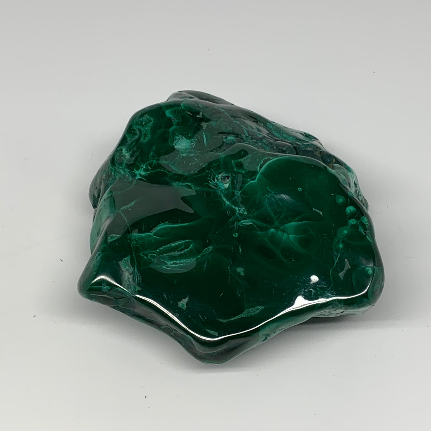 1450g,5.7"x5.3"x2" Natural Malachite Freeform Polished @Congo, B18461
