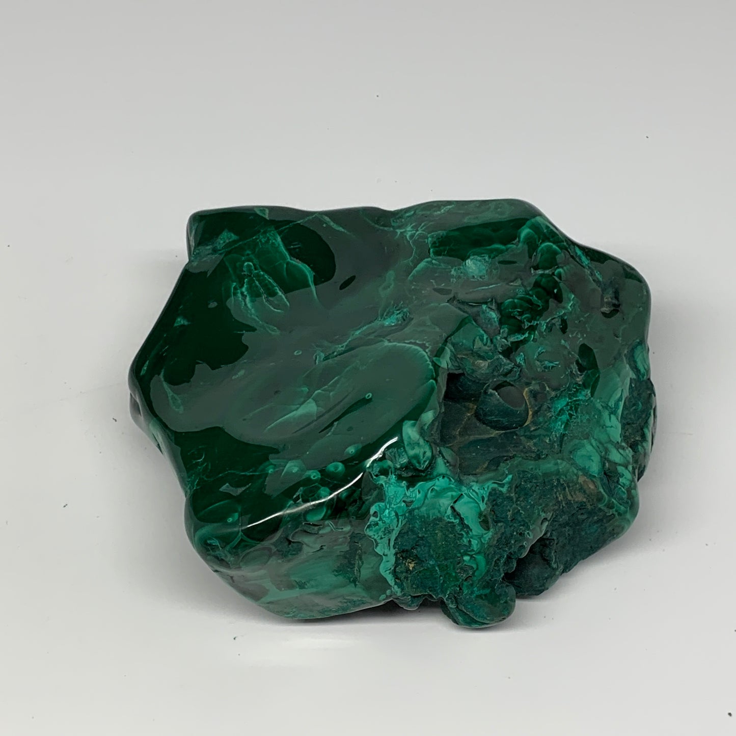 1450g,5.7"x5.3"x2" Natural Malachite Freeform Polished @Congo, B18461
