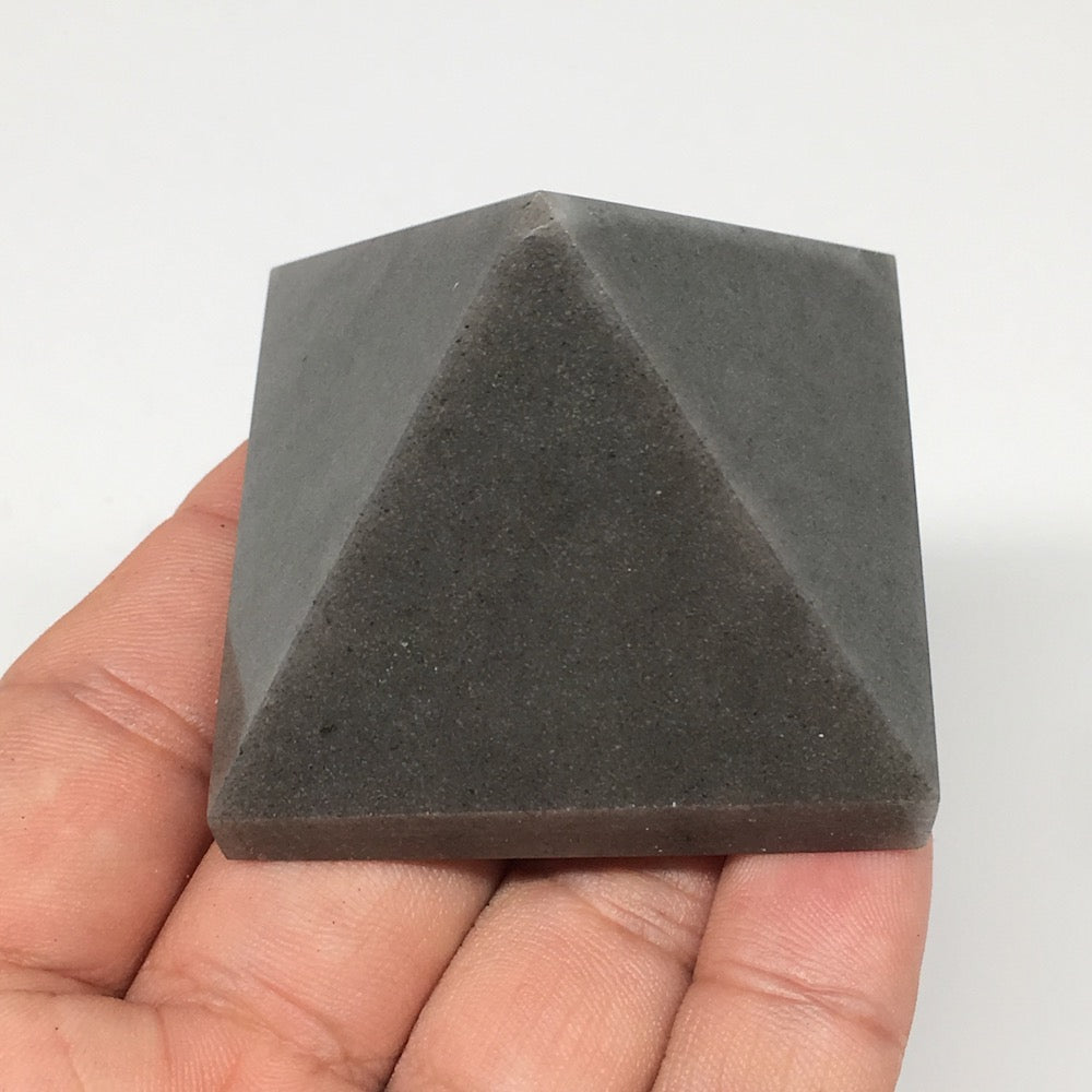 111.7g,1.9"x1.5" Natural Blue Aventurine Pyramid Gemstone Crystal @India,MF3492