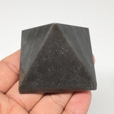 106.7g,2"x1.5" Natural Blue Aventurine Pyramid Gemstone Crystal @India,MF3494