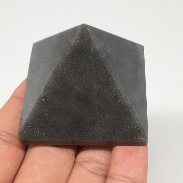 95.1g,1.9"x1.4" Natural Blue Aventurine Pyramid Gemstone Crystal @India,MF3495