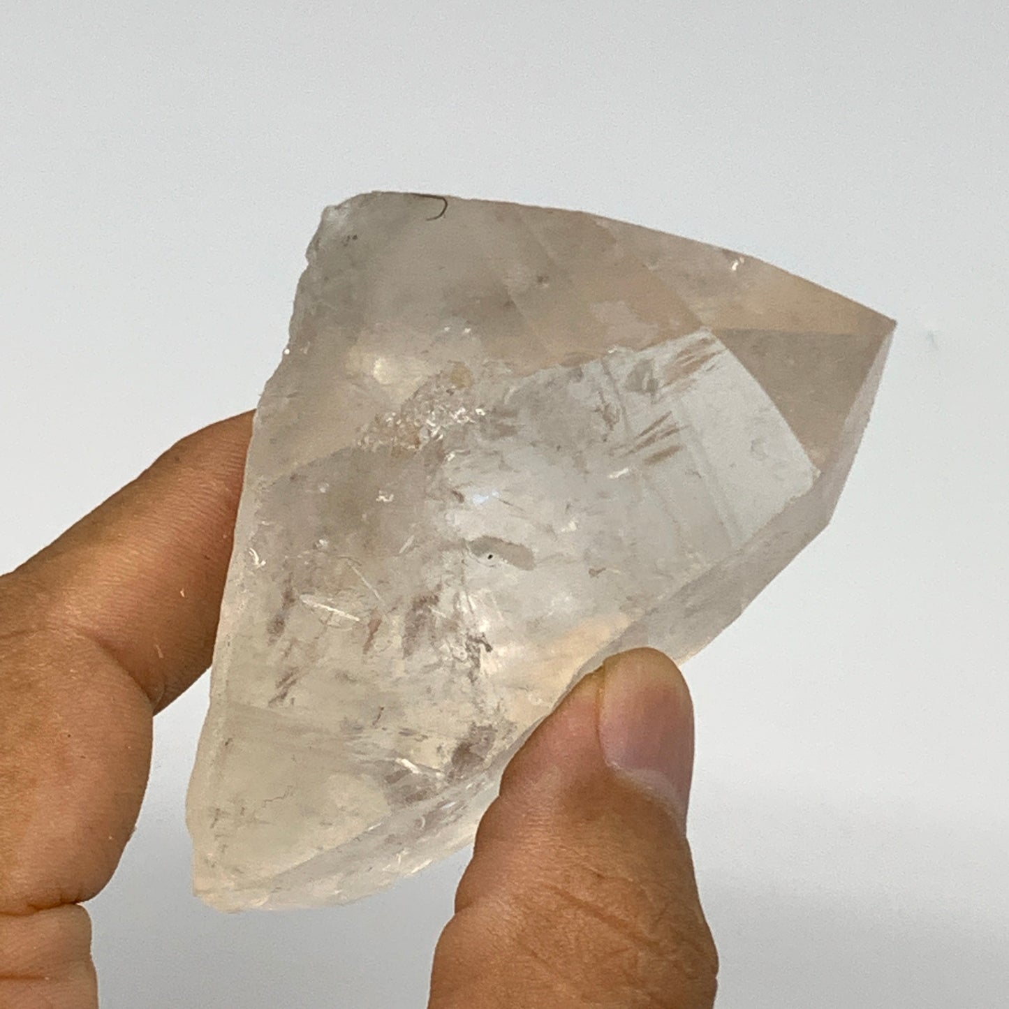 134.4g, 2.9"x2"x1.4", Lemurian Quartz Crystal Mineral Specimens @Brazil, B19274