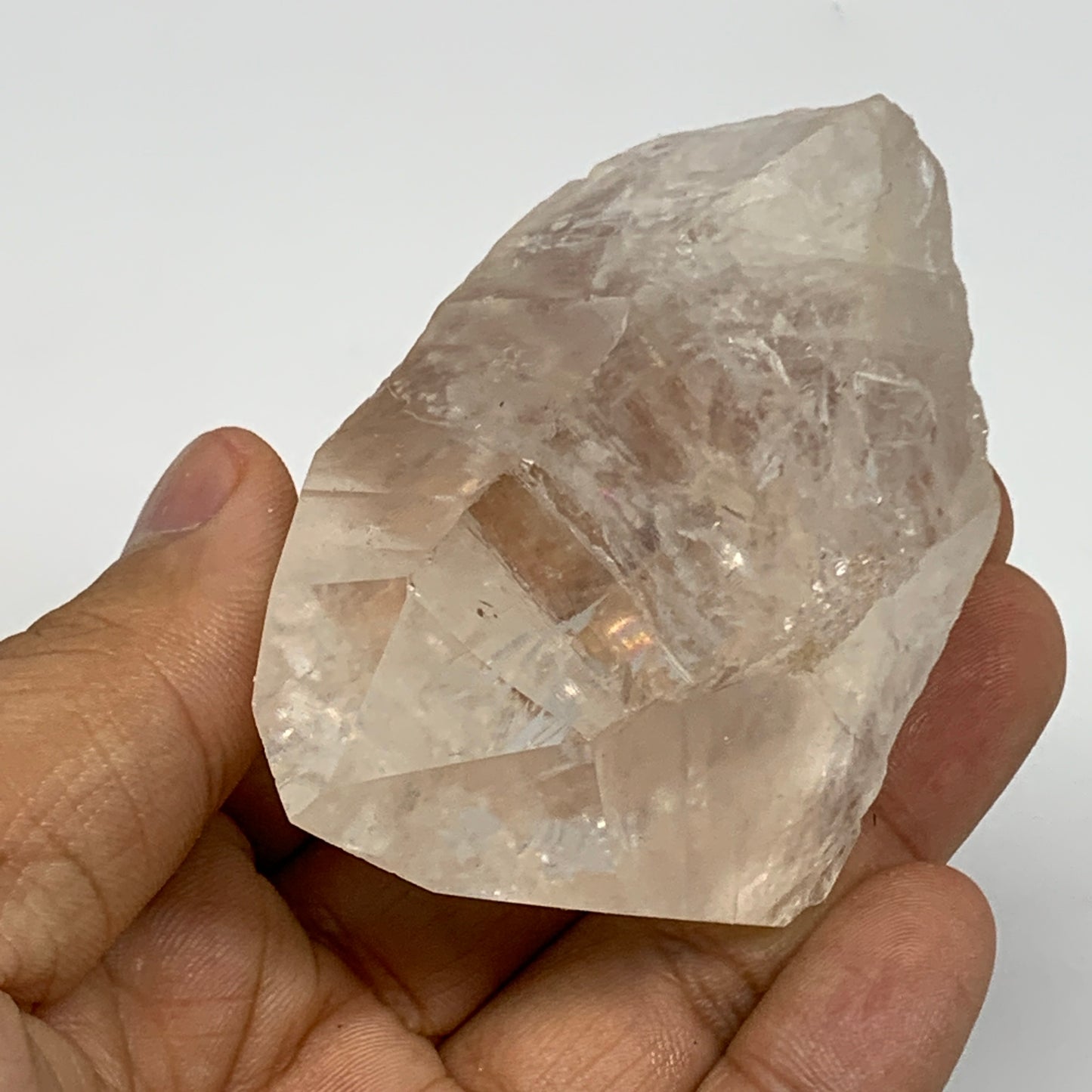 134.4g, 2.9"x2"x1.4", Lemurian Quartz Crystal Mineral Specimens @Brazil, B19274