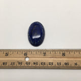 16.4Grams Natural Oval Shape Lapis Lazuli Cabochon Flat Bottom @Afghanistan,C343