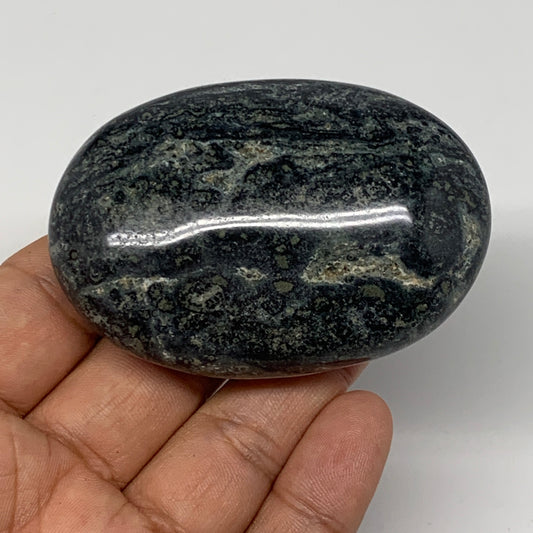117.4g, 2.7"x1.9"x0.9", Kambaba Jasper Palm-Stone Reiki @Madagascar,B10419