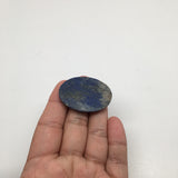 17.9Grams Natural Oval Shape Lapis Lazuli Cabochon Flat Bottom @Afghanistan,C352