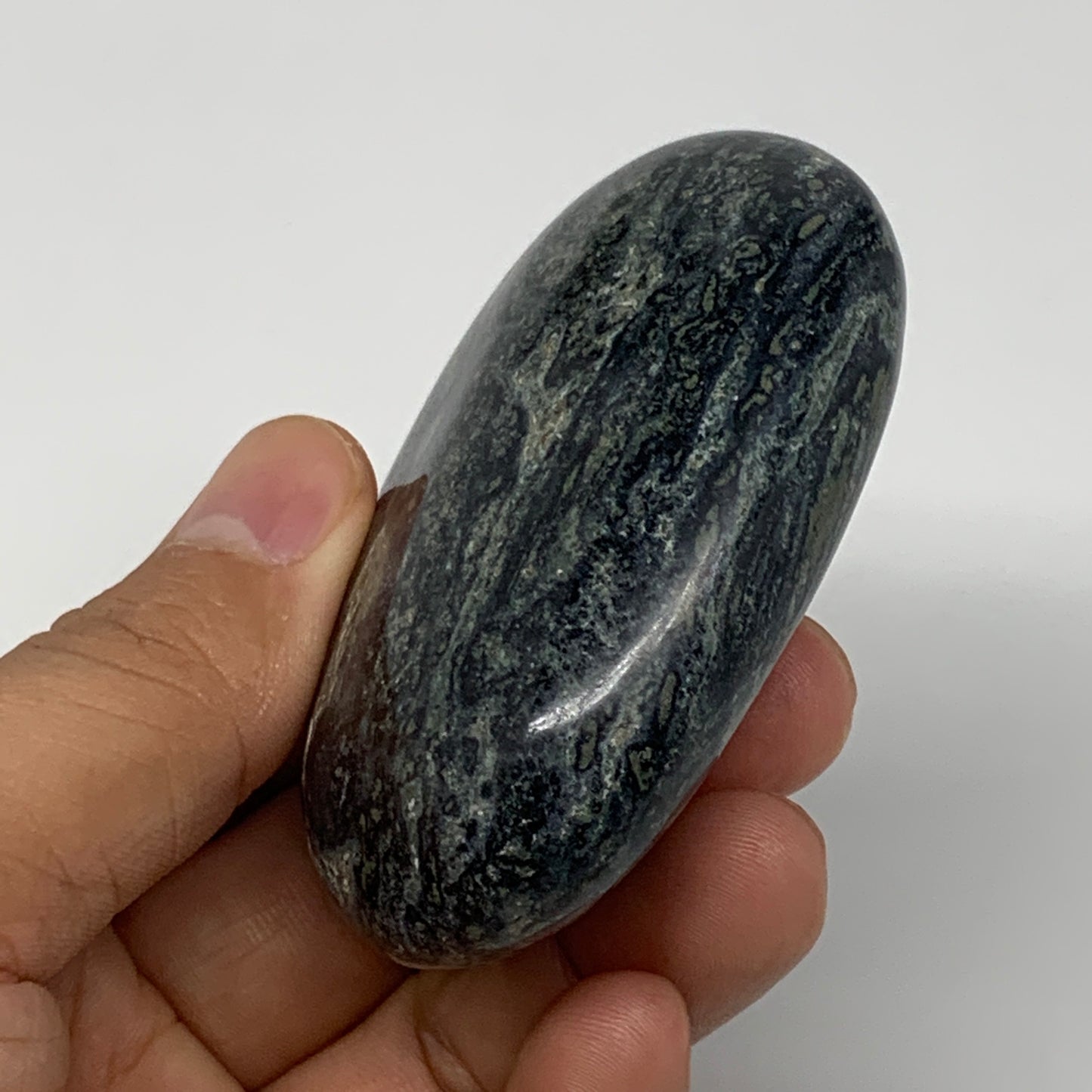 117.4g, 2.7"x1.9"x0.9", Kambaba Jasper Palm-Stone Reiki @Madagascar,B10419