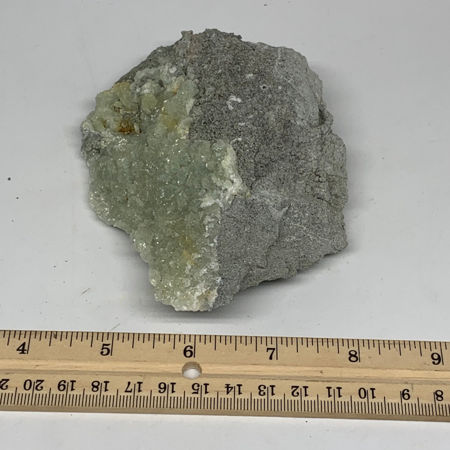 284.6g,5"x3.5"x1.5",Natural Green Prehnite Custer Mineral Specimen @Morocco, B11