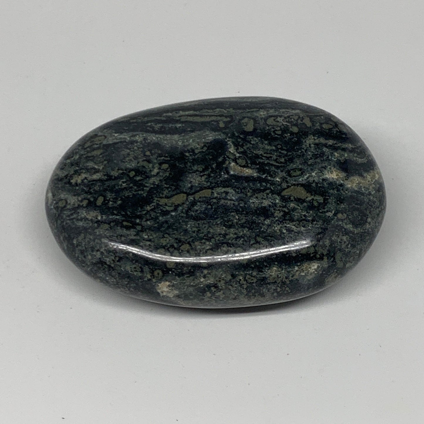 117.4g, 2.7"x1.9"x0.9", Kambaba Jasper Palm-Stone Reiki @Madagascar,B10419