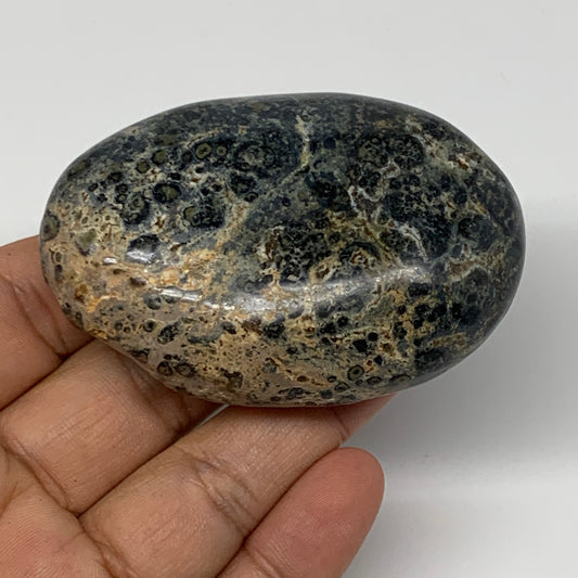 112.3g, 2.7"x1.8"x0.9", Kambaba Jasper Palm-Stone Reiki @Madagascar,B10420