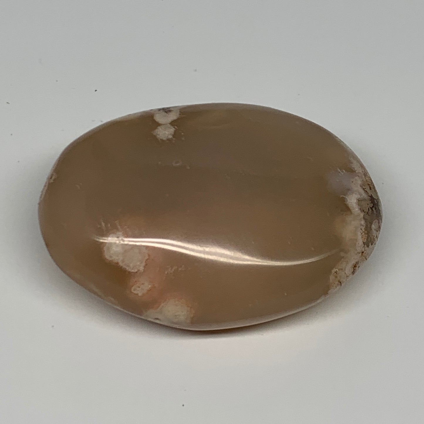 177.3g,3"x2.3"x1.2", Flower Agate Palm-Stone Crystal Reiki @Madagascar,B16146