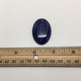 19.1Grams Natural Oval Shape Lapis Lazuli Cabochon Flat Bottom @Afghanistan,C354 - watangem.com