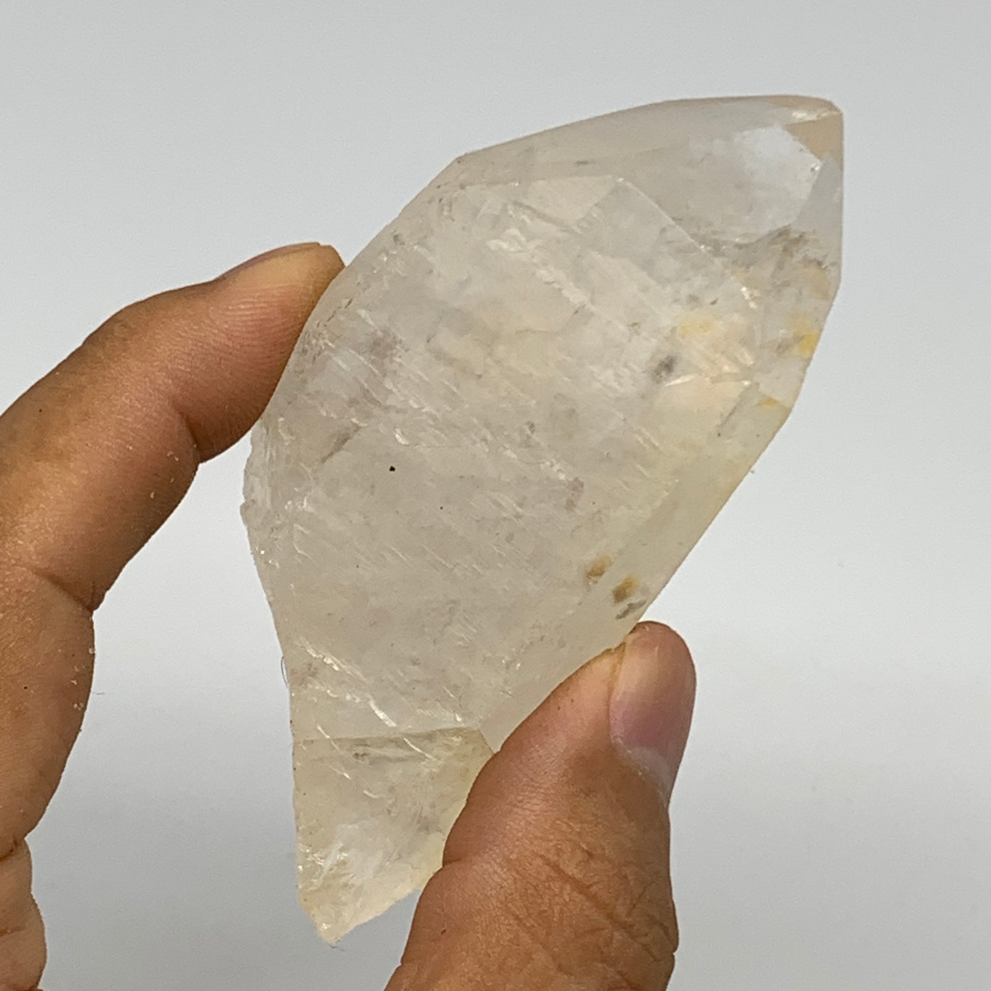 97.8g, 3.3"x1.6"x1.1", Lemurian Quartz Crystal Mineral Specimens @Brazil, B19280