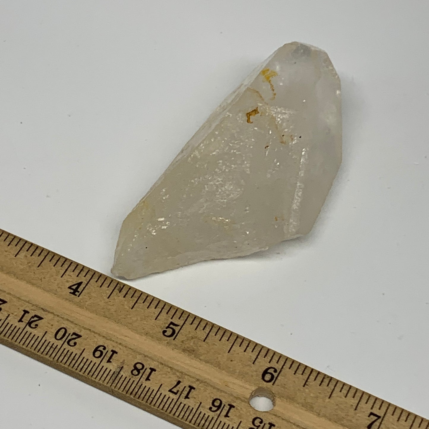 97.8g, 3.3"x1.6"x1.1", Lemurian Quartz Crystal Mineral Specimens @Brazil, B19280