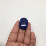 15.5Grams Natural Oval Shape Lapis Lazuli Cabochon Flat Bottom @Afghanistan,C357
