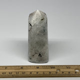 244.3g, 3.5"x1.7"x1.4" Rainbow Moonstone Tower Obelisk Point Crystal, B21613
