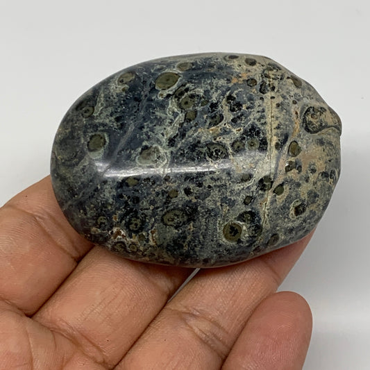 93.8g, 2.4"x1.8"x0.9", Kambaba Jasper Palm-Stone Reiki @Madagascar,B10423