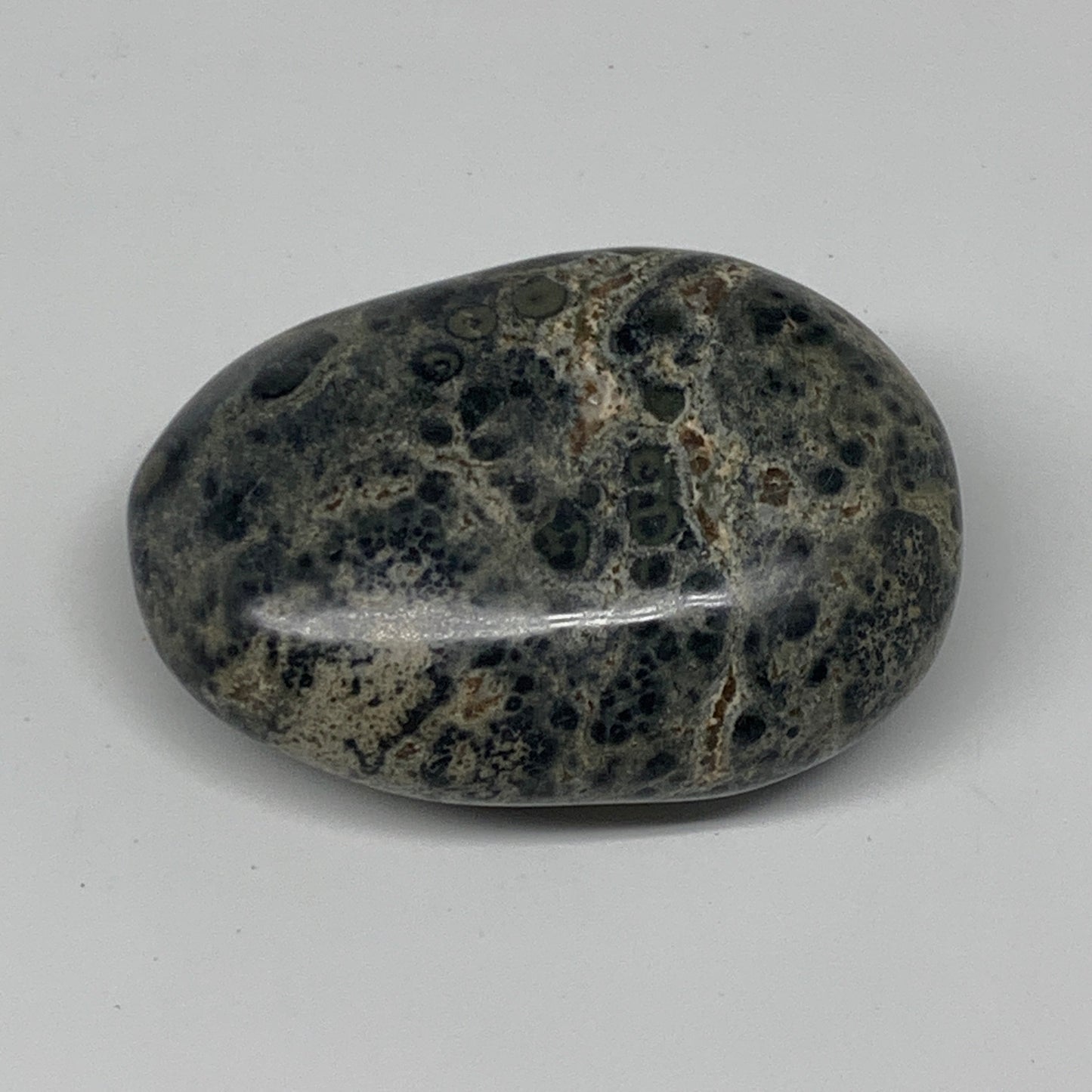 80.6g, 2.2"x1.6"x0.9", Kambaba Jasper Palm-Stone Reiki @Madagascar,B10424