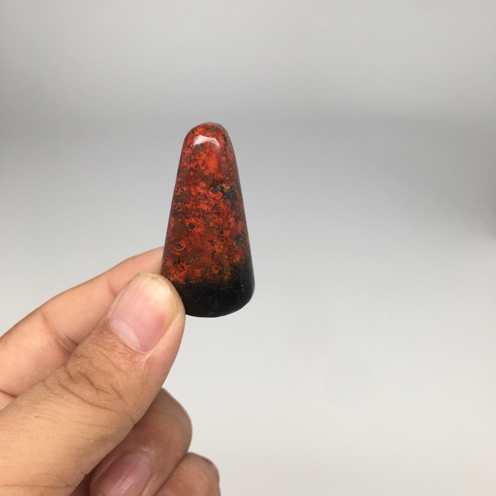 14g, 1.7"x 0.85"x9mm Sonora Sunset Chrysocolla Cuprite Cabochon @Mexico,SC347