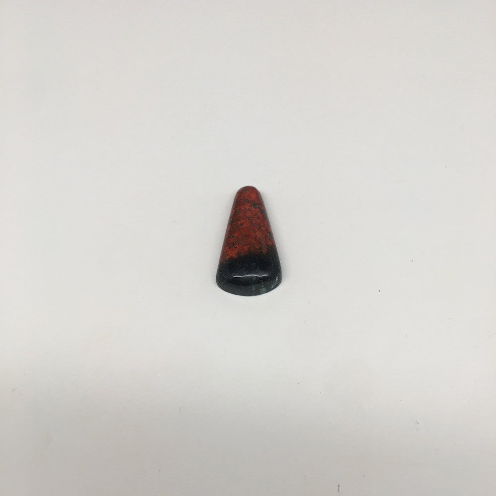 14g, 1.7"x 0.85"x9mm Sonora Sunset Chrysocolla Cuprite Cabochon @Mexico,SC347