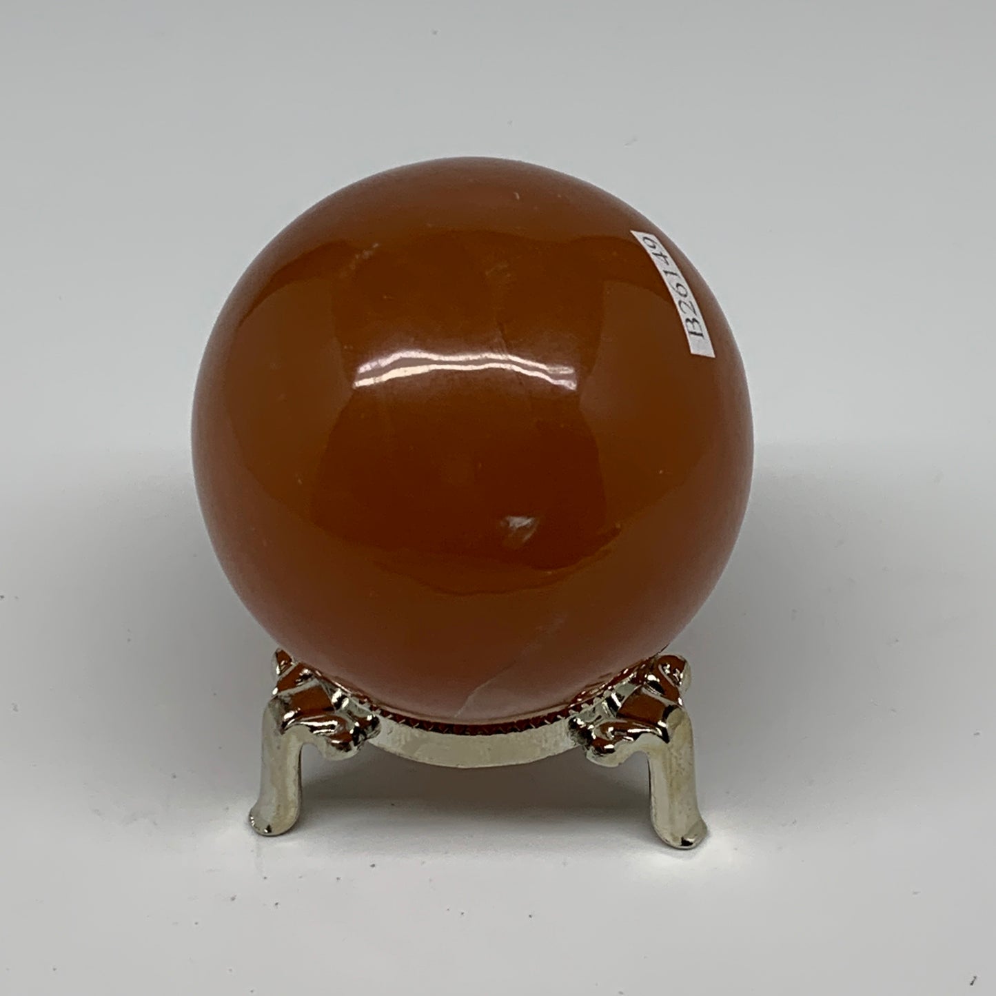 356.2g,2.5"(63mm) Honey Calcite Sphere Gemstone,Healing Crystal,B26149