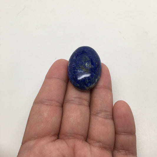 14.6Grams Natural Oval Shape Lapis Lazuli Cabochon Flat Bottom @Afghanistan,C368