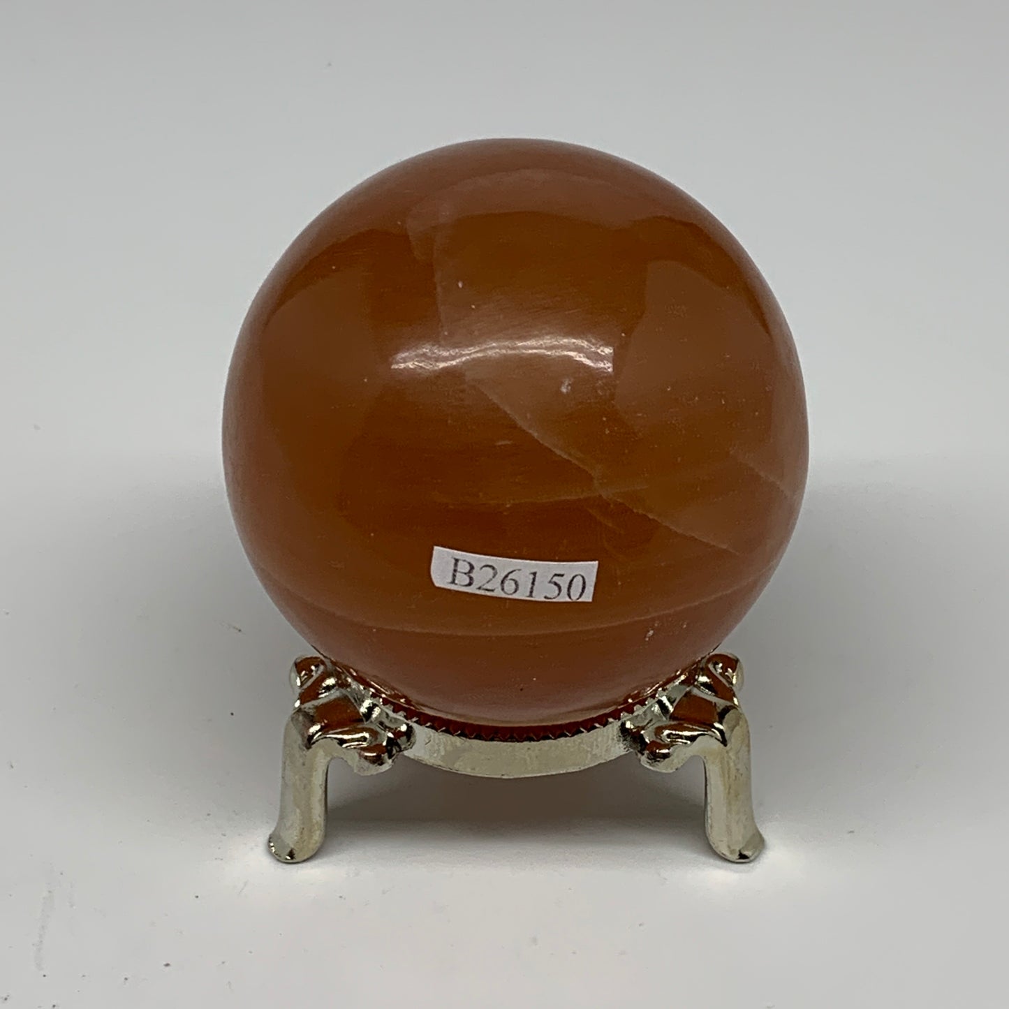 324g,2.4"61mm) Honey Calcite Sphere Gemstone,Healing Crystal,B26150