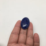 12Grams Natural Oval Shape Lapis Lazuli Cabochon Flat Bottom @Afghanistan,C370