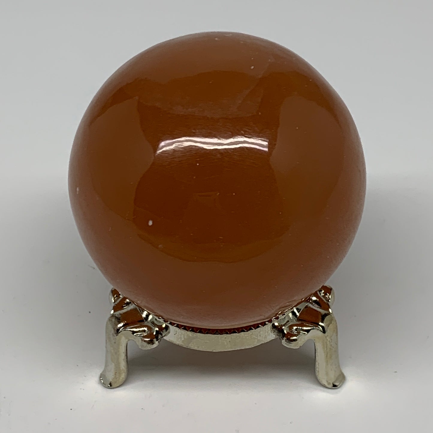 324g,2.4"61mm) Honey Calcite Sphere Gemstone,Healing Crystal,B26150