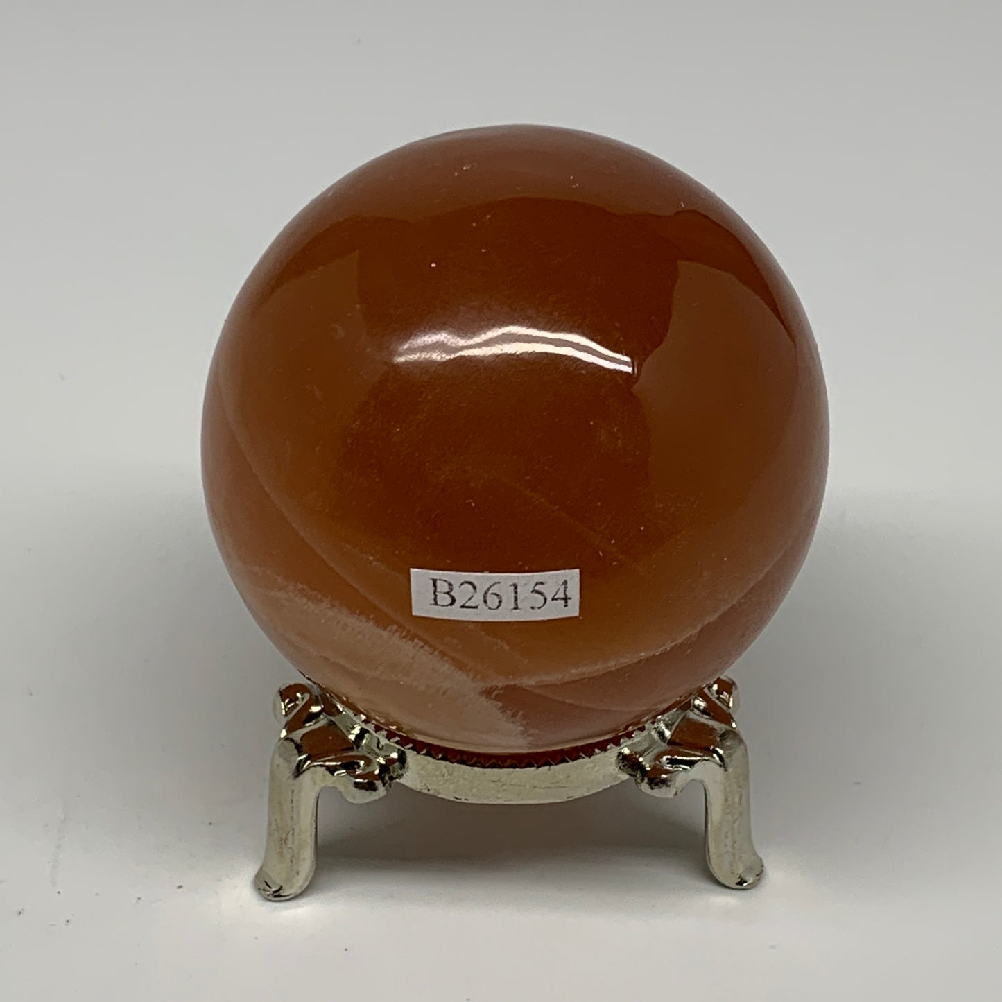 364.9g,2.5"(65mm) Honey Calcite Sphere Gemstone,Healing Crystal,B26154