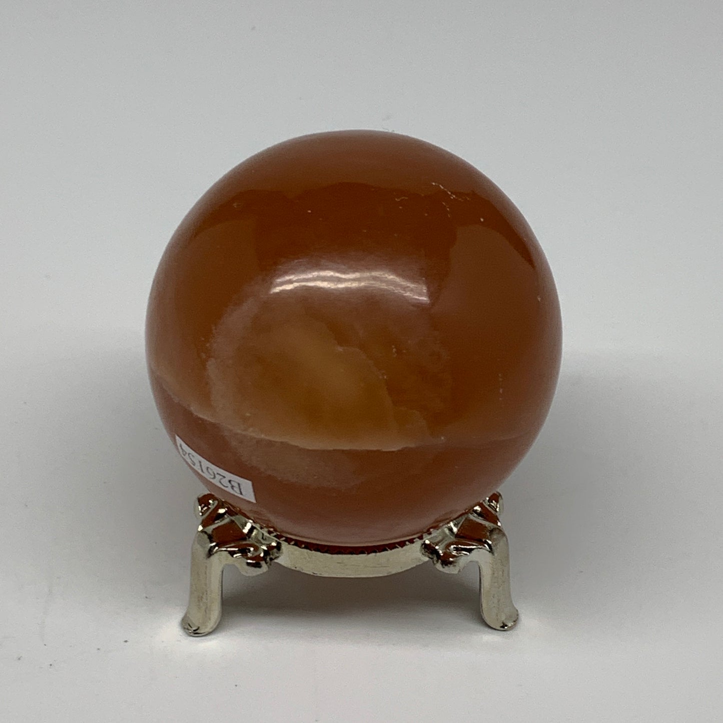 364.9g,2.5"(65mm) Honey Calcite Sphere Gemstone,Healing Crystal,B26154
