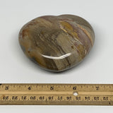 424.5g, 3.1"x3.6"x1.7" Polychrome Jasper Heart Polished Healing Crystal, B17716