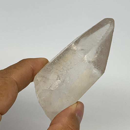 95.1g, 2.9"x1.4"x1.1", Lemurian Quartz Crystal Mineral Specimens @Brazil, B19296