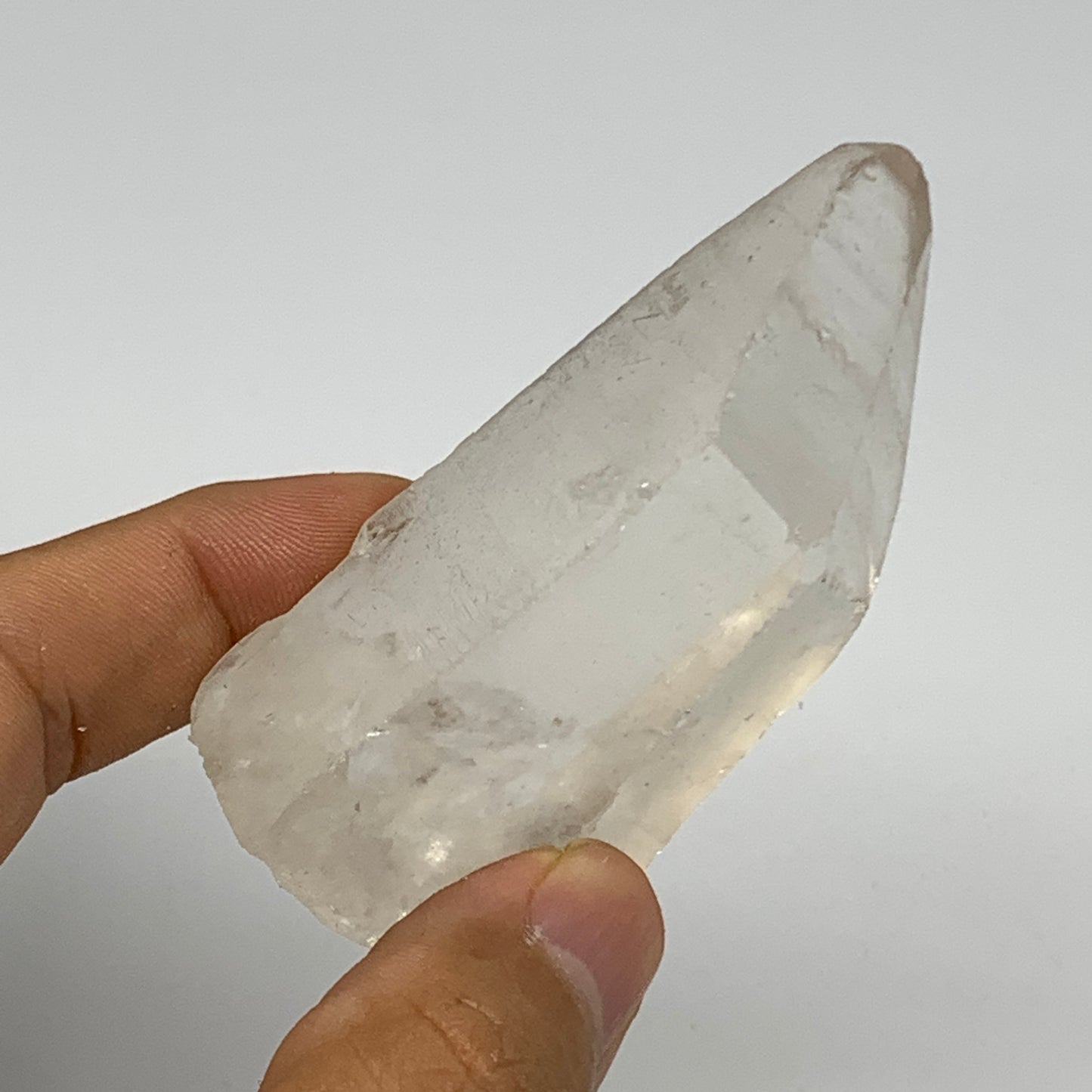 95.1g, 2.9"x1.4"x1.1", Lemurian Quartz Crystal Mineral Specimens @Brazil, B19296
