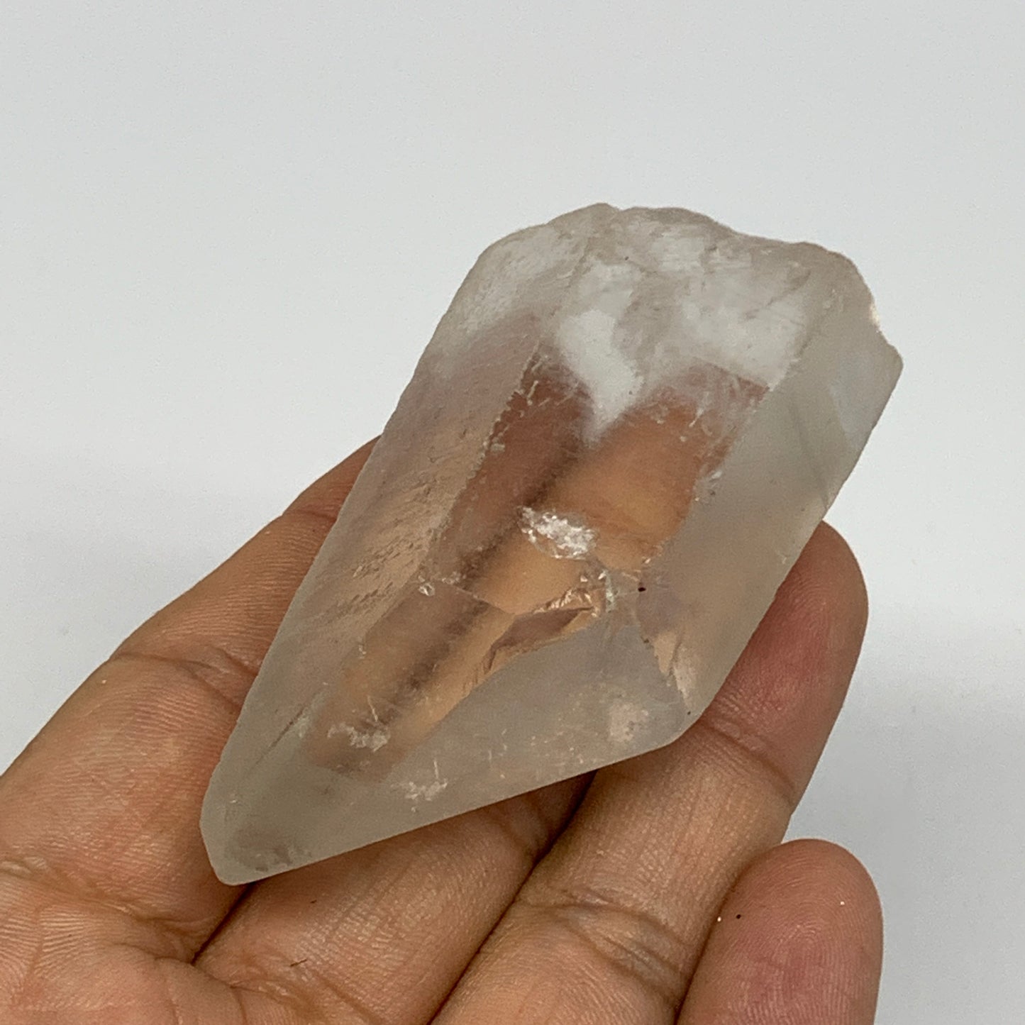 95.1g, 2.9"x1.4"x1.1", Lemurian Quartz Crystal Mineral Specimens @Brazil, B19296