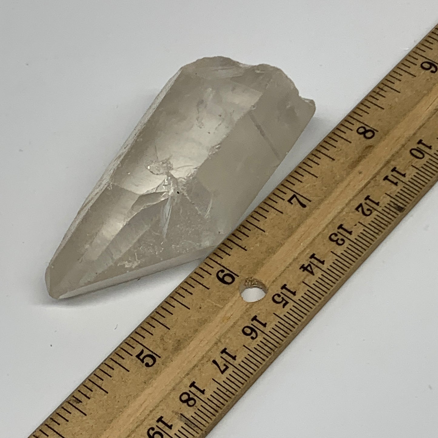 95.1g, 2.9"x1.4"x1.1", Lemurian Quartz Crystal Mineral Specimens @Brazil, B19296
