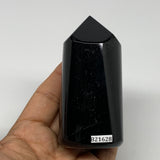 323g, 3.4"x1.7"x1.6" Black Tourmaline Tower Obelisk Point Crystal @Brazil, B2162